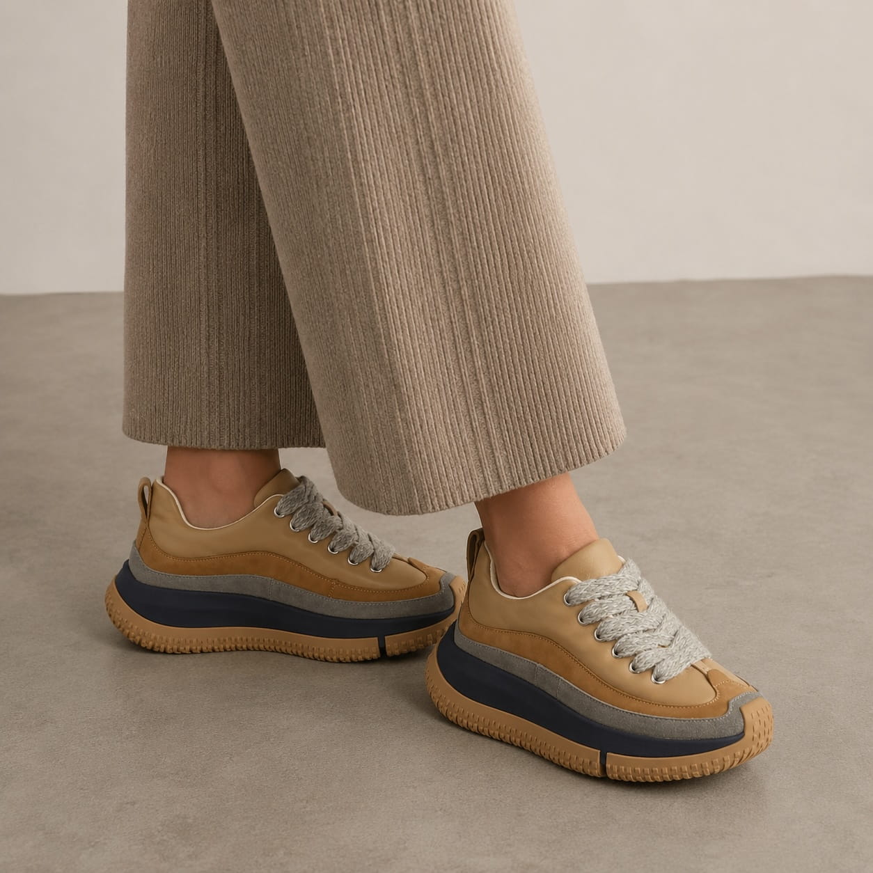 Sneaker 4CCCCEES Kapok Pava Taupe